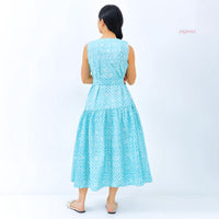Abrina Midi Batik Cap Teal