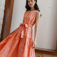 Abrina Midi Batik Cap Coral