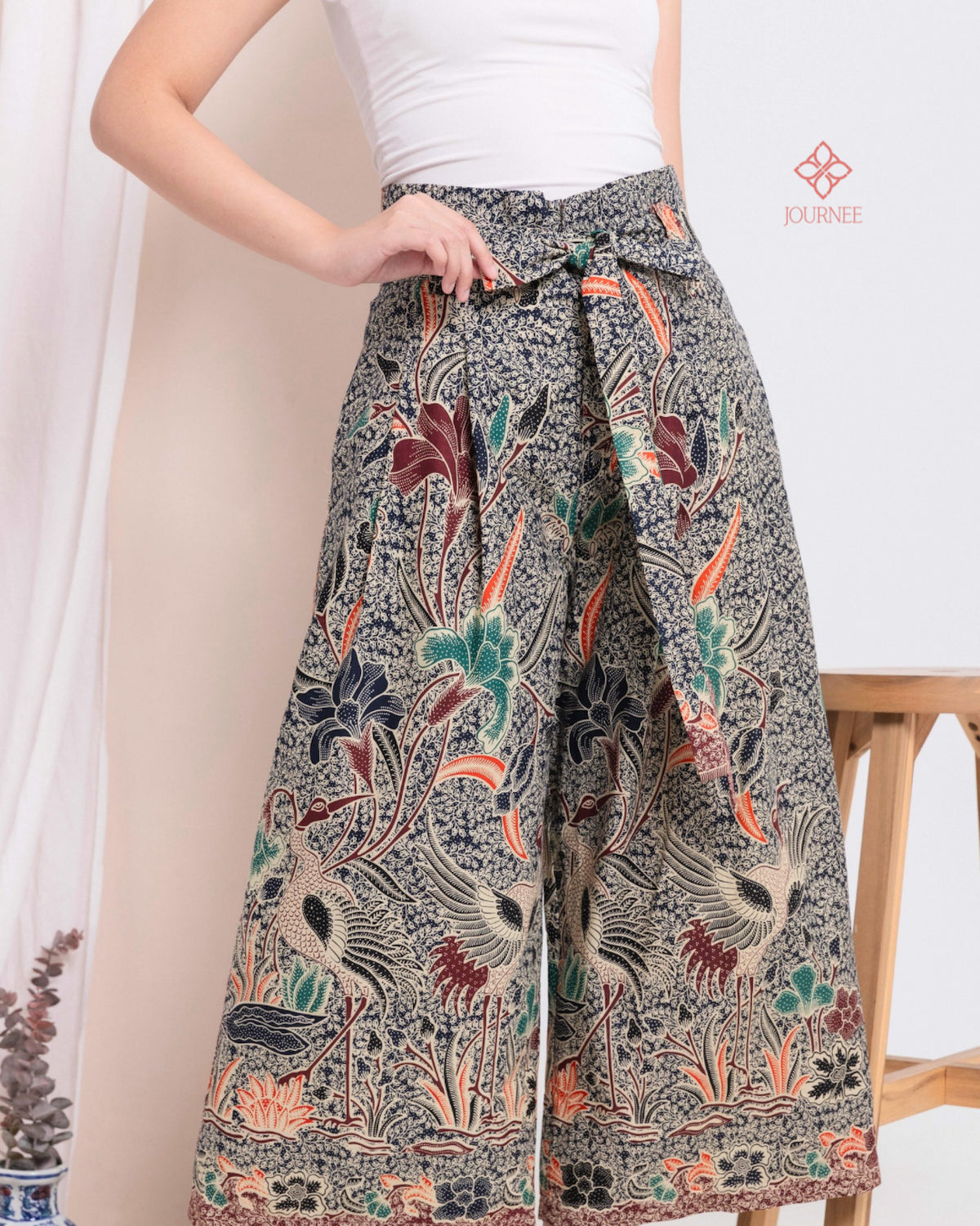 Amberlin Batik Culottes Crane