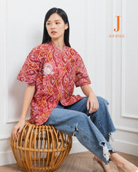 Aleeya Embroided Top Premium Batik Megamendung