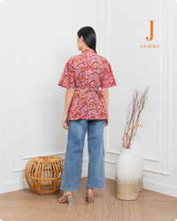 Aleeya Embroided Top Premium Batik Megamendung