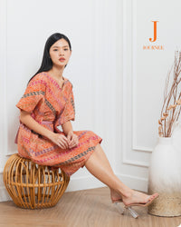 Anila Batik Cap Kaftan Jeruk