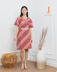 Anila Batik Cap Kaftan Rubies