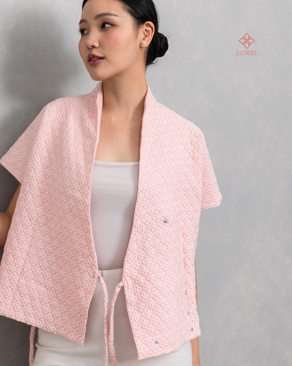 Amanis Kimono Outer Top Embossed Confetti