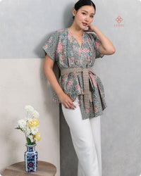Ally2 Batik Top Dusty Pink