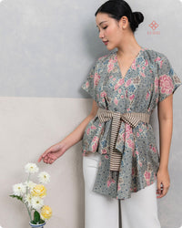 Ally2 Batik Top Dusty Pink