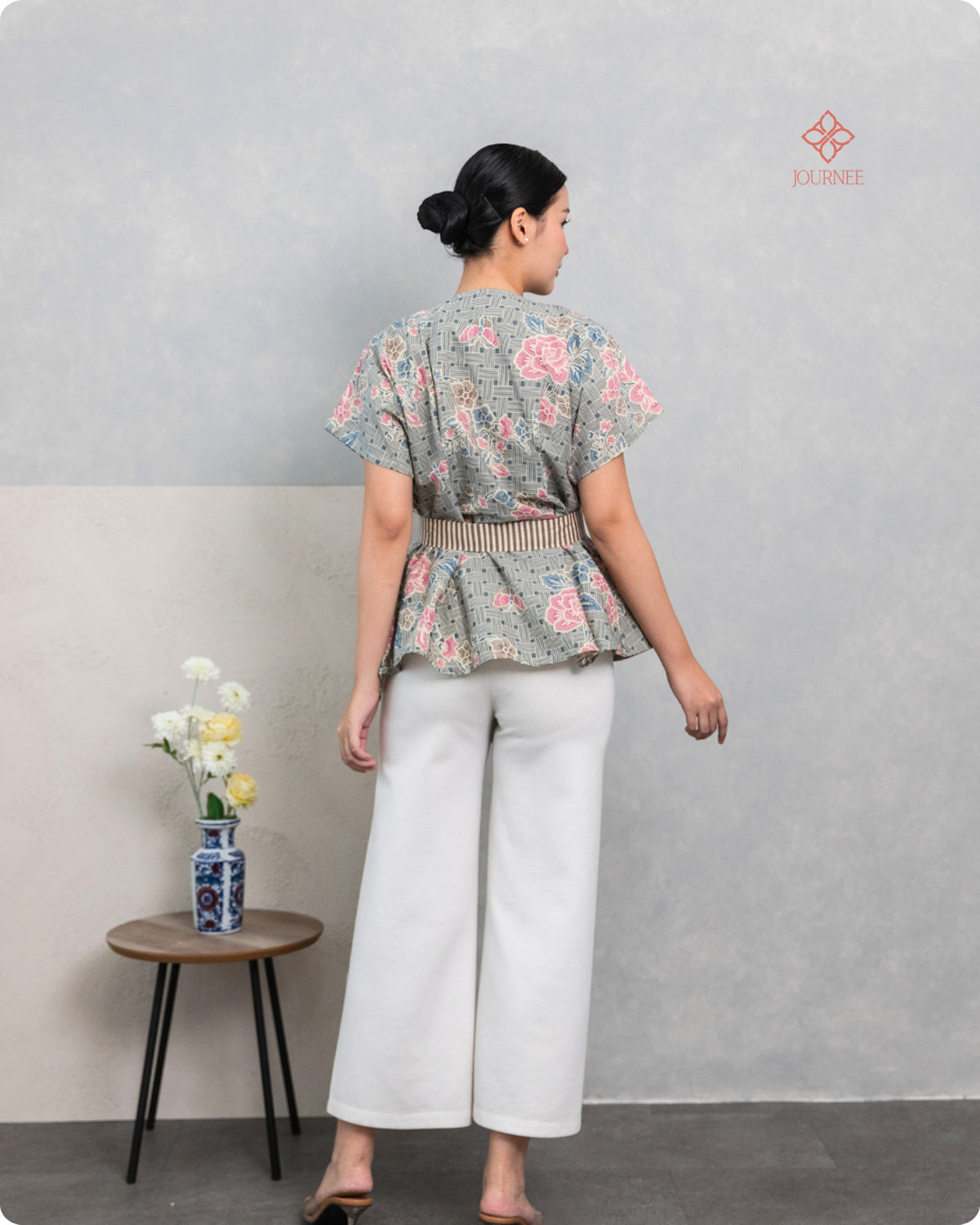 Ally2 Batik Top Dusty Pink
