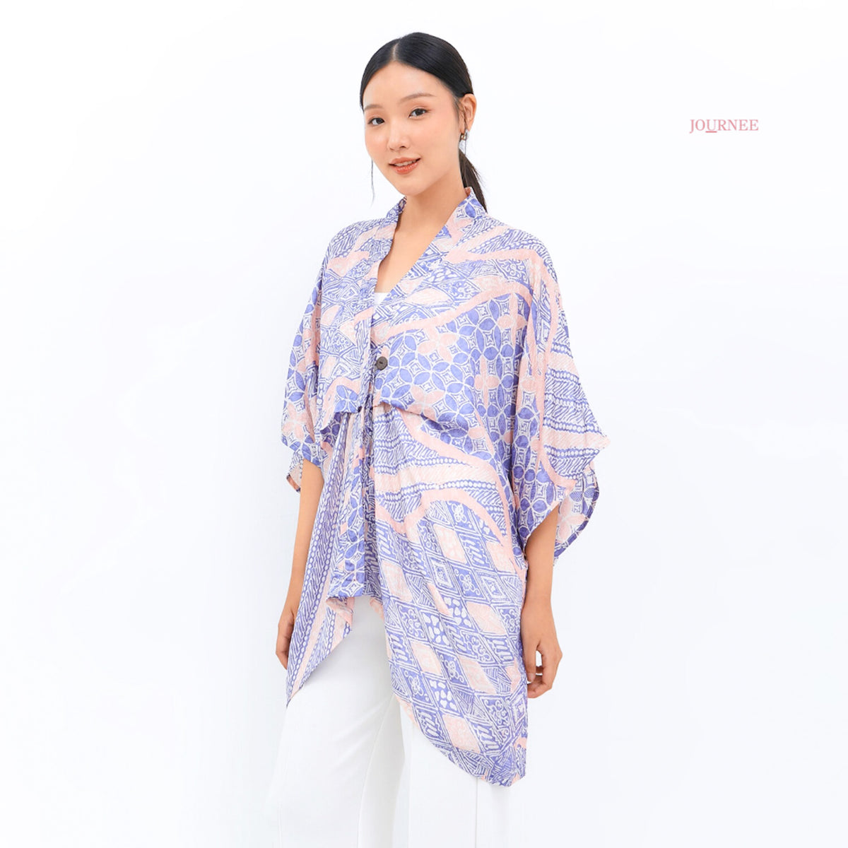 Auriel Top/Outer Batik Viscose Peri