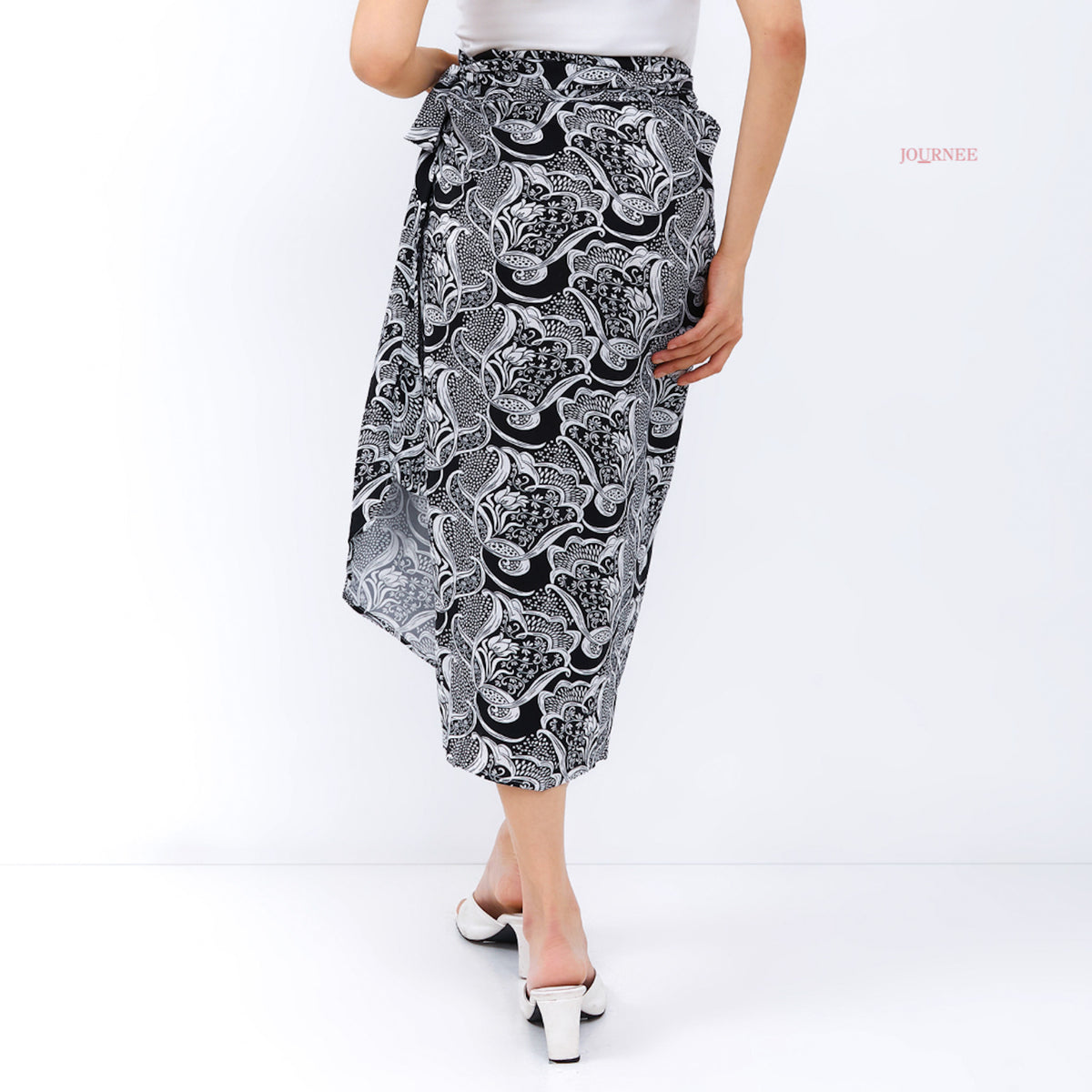 Aluisa Sarong Wrap Skirt Mono