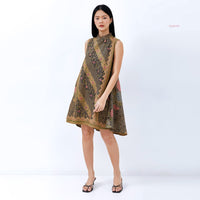 Aija Mandarin Bouquet Batik Dress