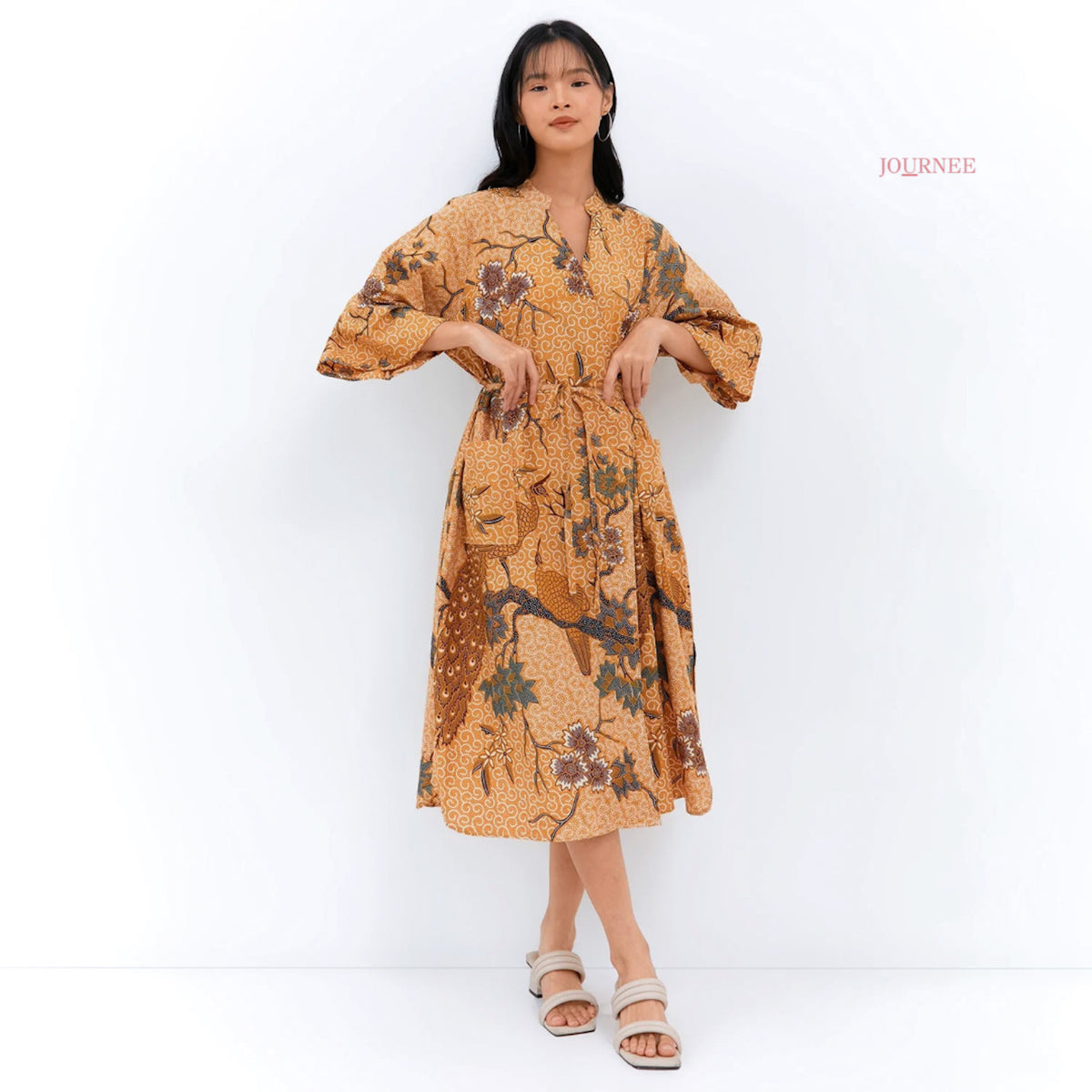 Asmine Kimono Dress Biscotti