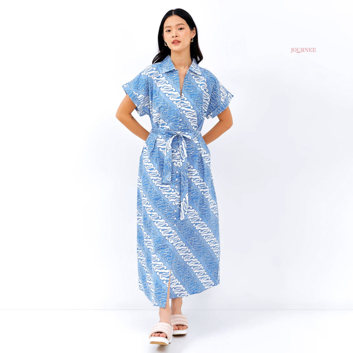 Arykate Maxi Batik Cap Dress Aztec