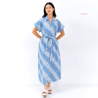 Arykate Maxi Batik Cap Dress Aztec