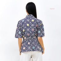 Aylee Batik Cap Utility Top /Outer Banji