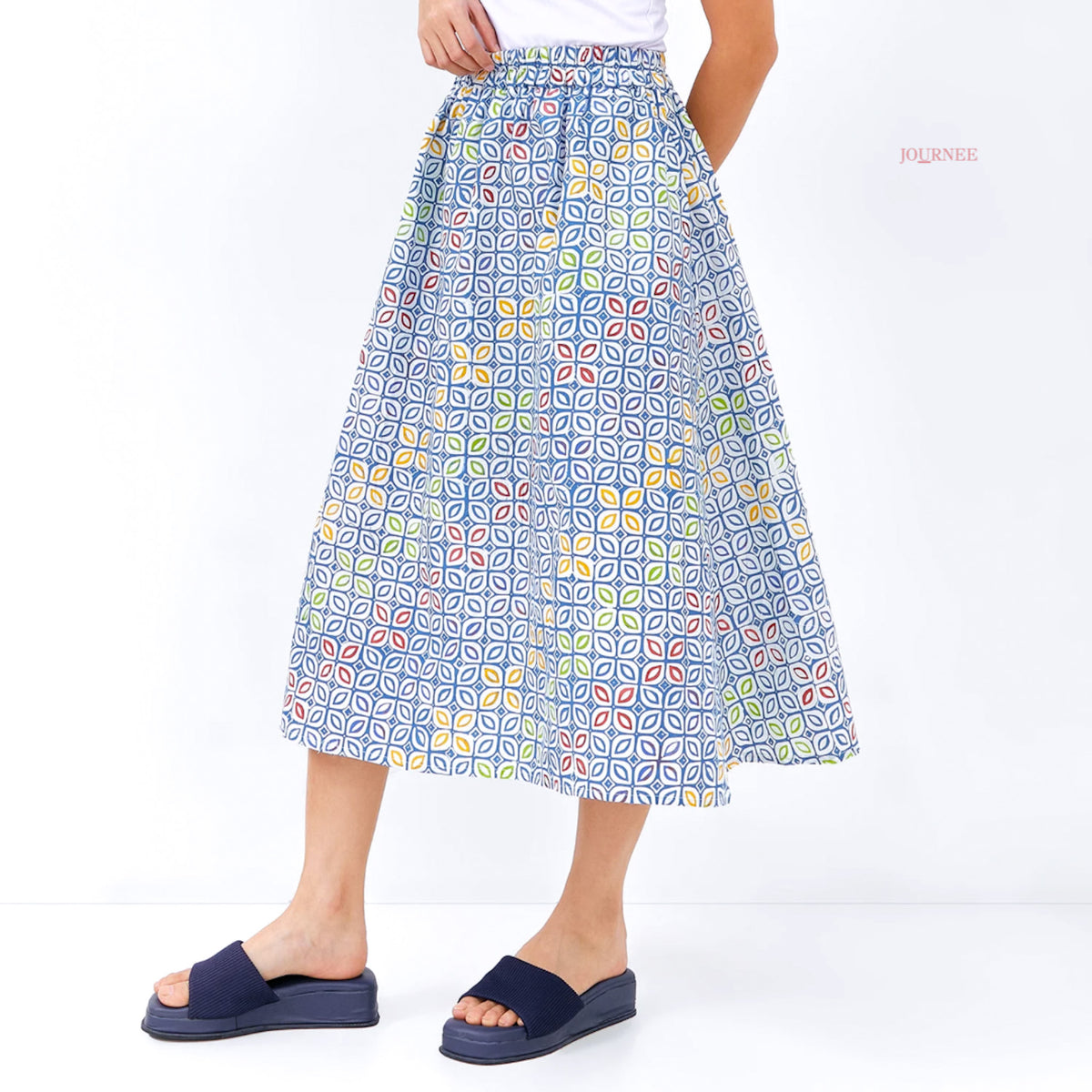 Adelya Batik Cap Skirt Multi