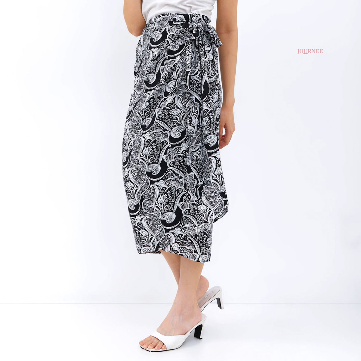 Aluisa Sarong Wrap Skirt Mono