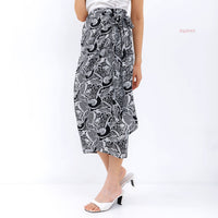 Aluisa Sarong Wrap Skirt Mono