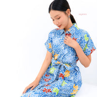 Aina Batik Cap Shirt Dress Summery