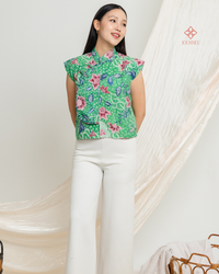 Aijia Batik Tulis Cap Top Premium Jade