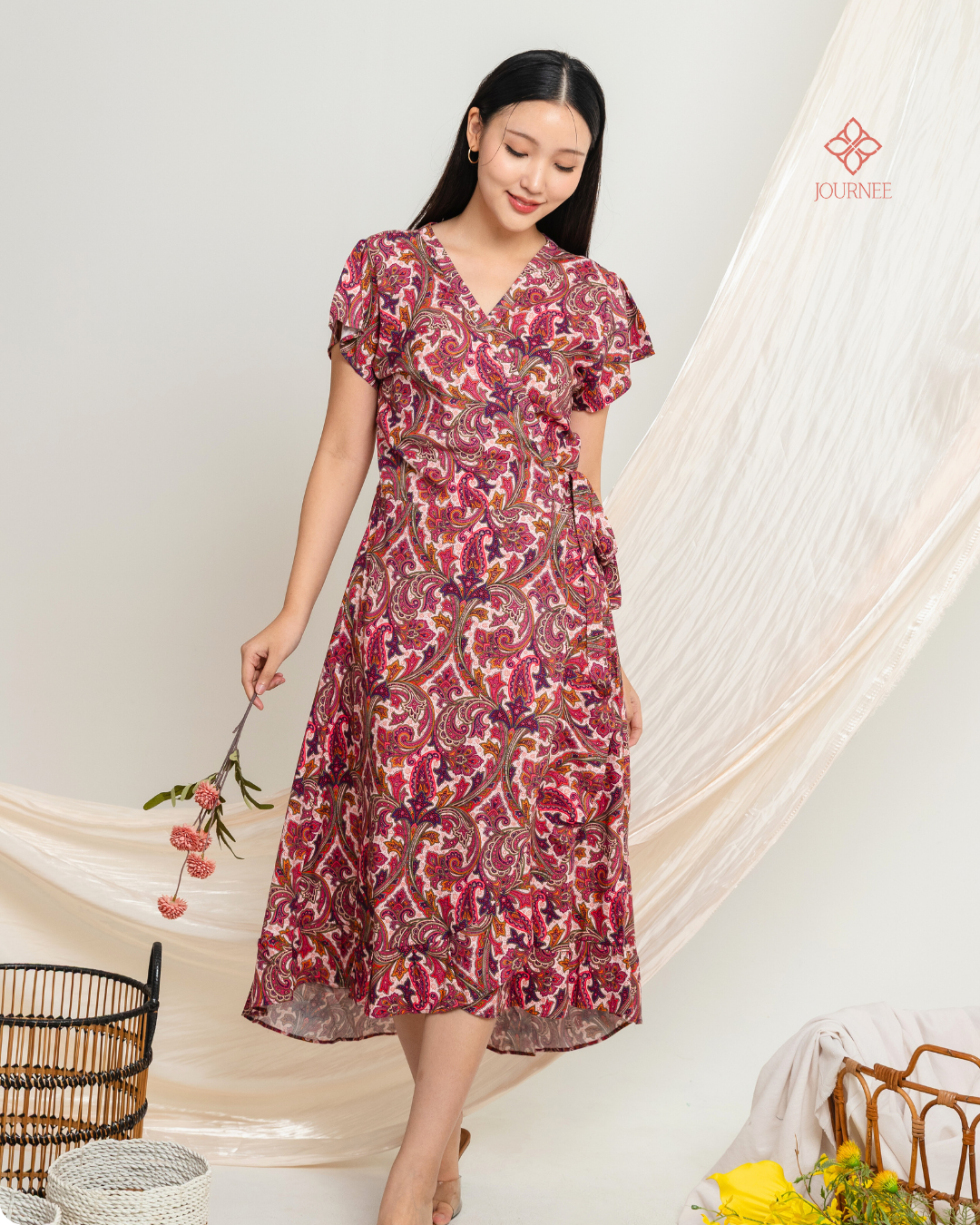 Asme Valentine Wrap Dress