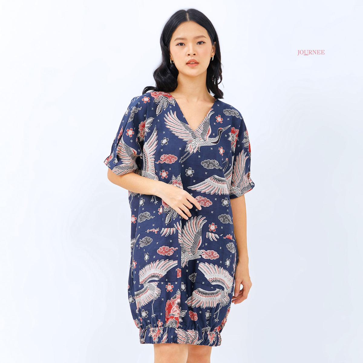 Aileen Bomber Dress Hong Birdo