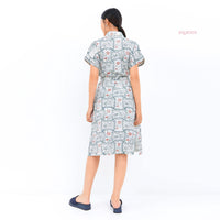 Aina Batik Cap Shirt Dress Light summer