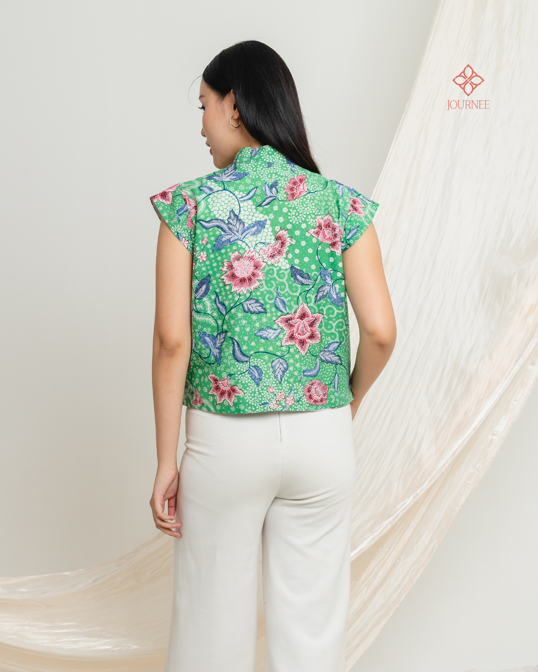 Aijia Batik Tulis Cap Top Premium Jade