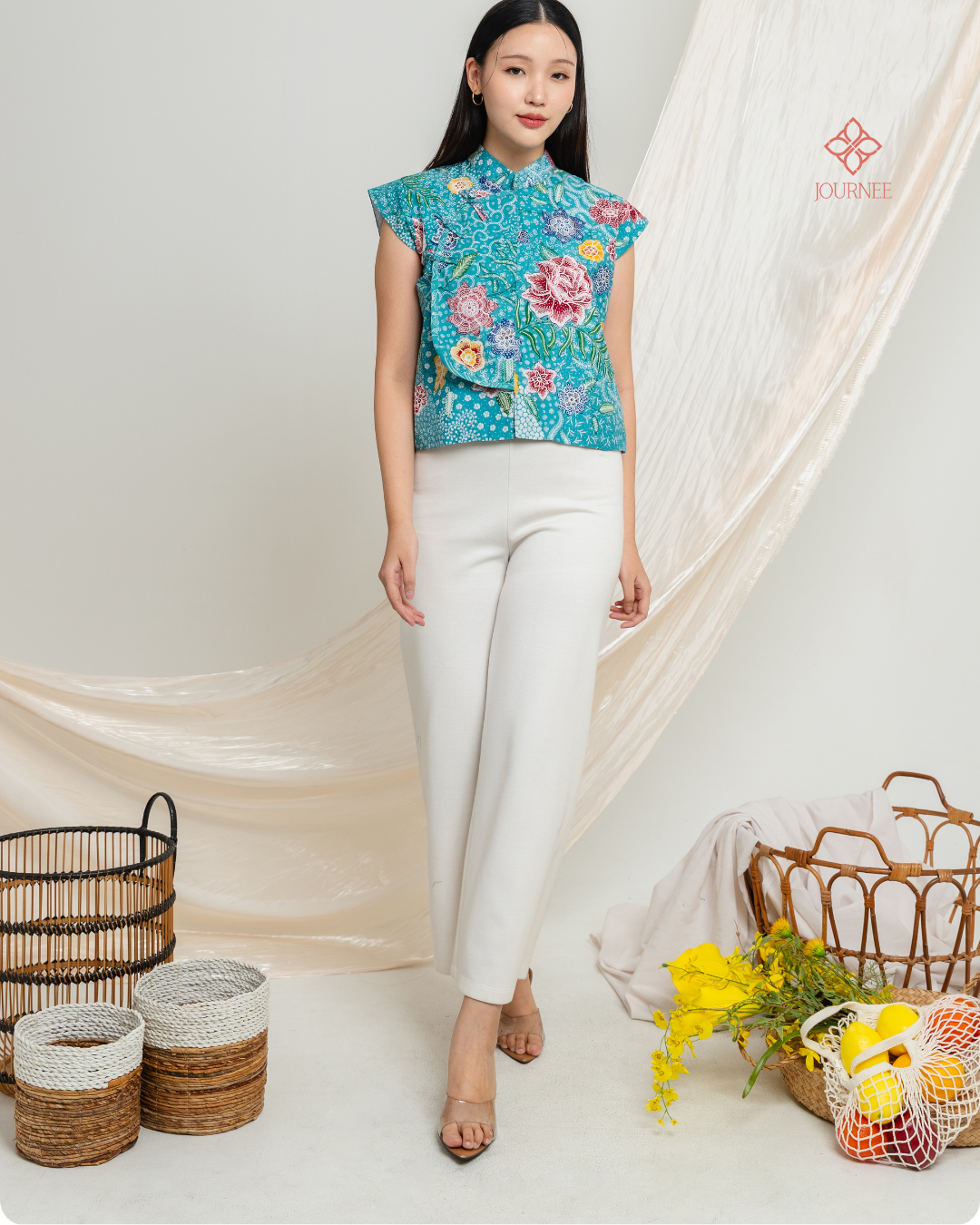 Aijia Batik Tulis Cap Top Premium Lake