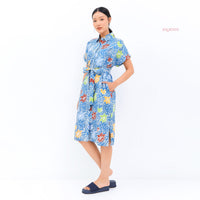 Aina Batik Cap Shirt Dress Summery