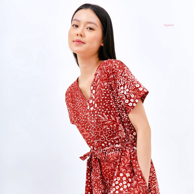 Abrie Batik Jumpsuit Ruby ND Ed