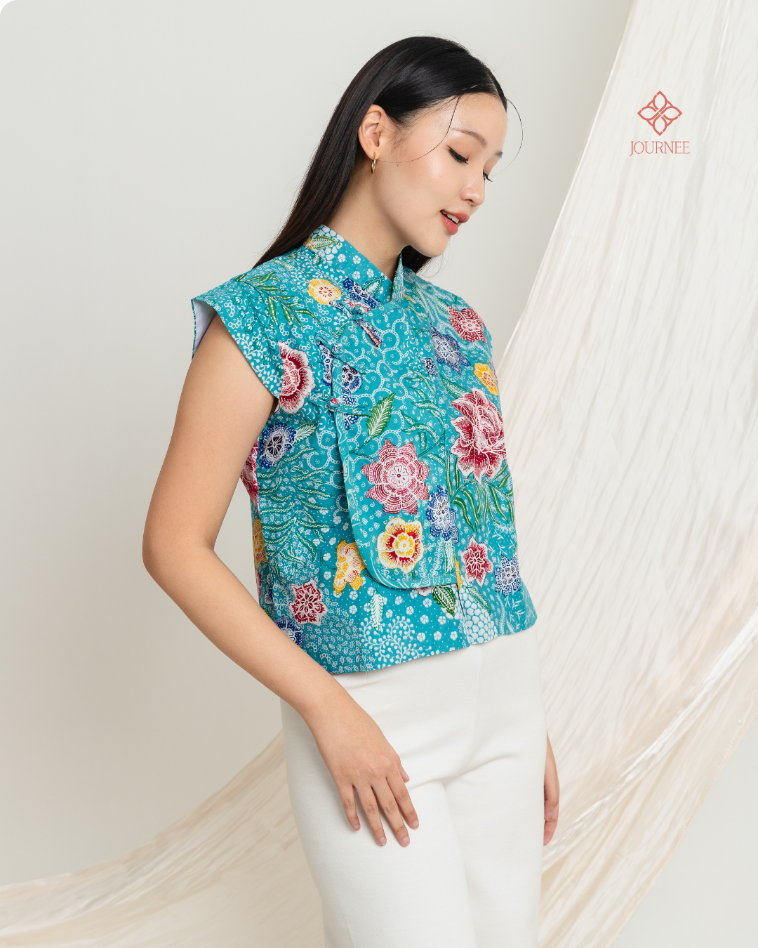 Aijia Batik Tulis Cap Top Premium Lake