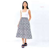 Adelya Batik Cap Skirt Blue