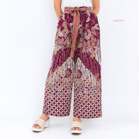 Angie Batik Pants Plum