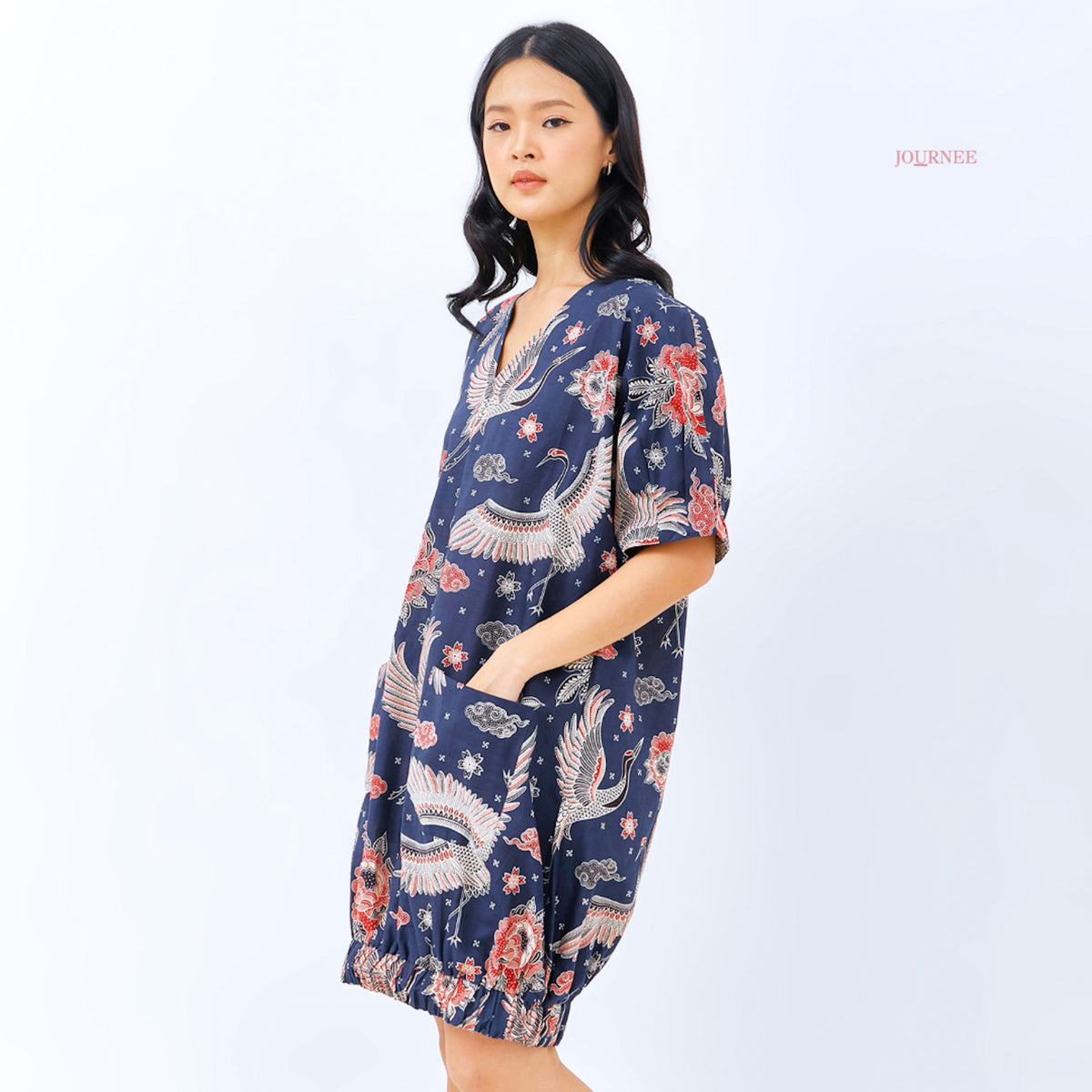 Aileen Bomber Dress Hong Birdo