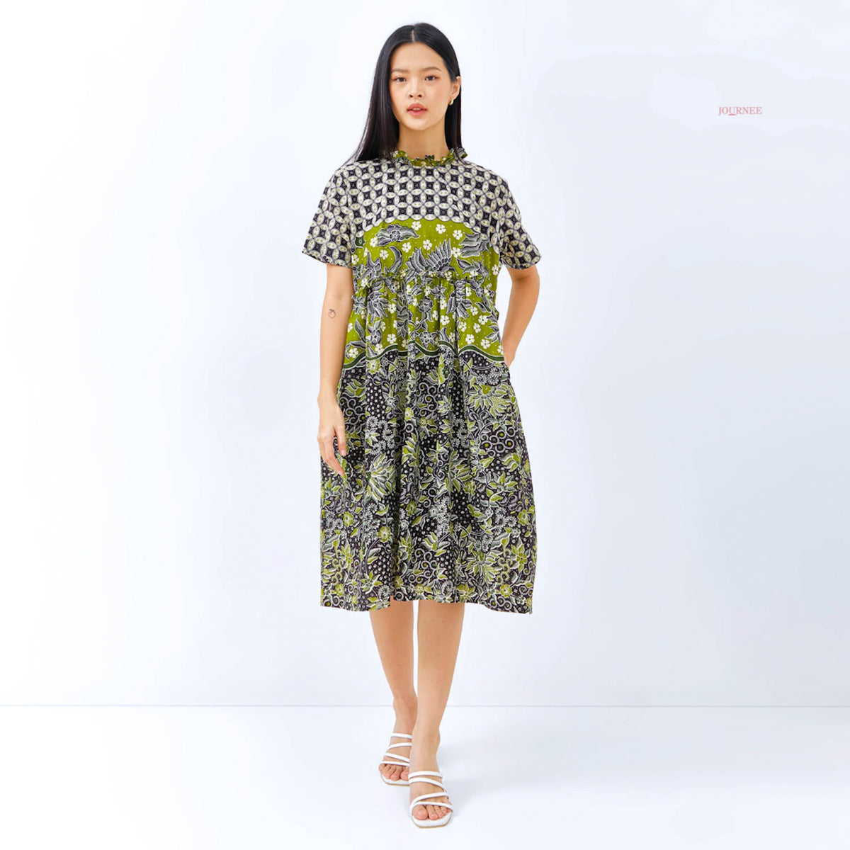 Ataya Empire Batik Dress Apple