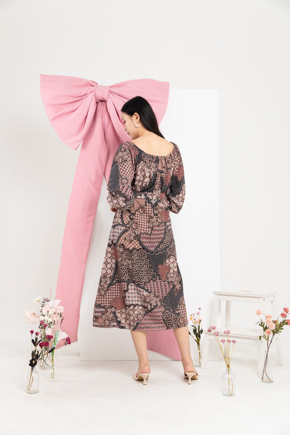 Arei Batik Parada Dress pink