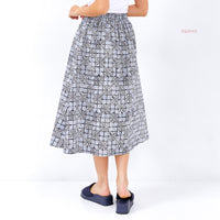 Adelya Batik Cap Skirt Blue