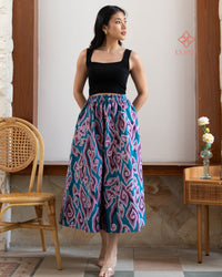 Agenta Midi Cloud Cap Skirt