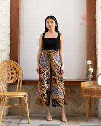 Alana Culottes Batik Dobi Noir