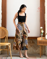 Alana Culottes Batik Dobi Noir