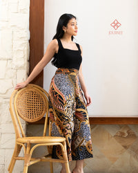Alana Culottes Batik Dobi Noir