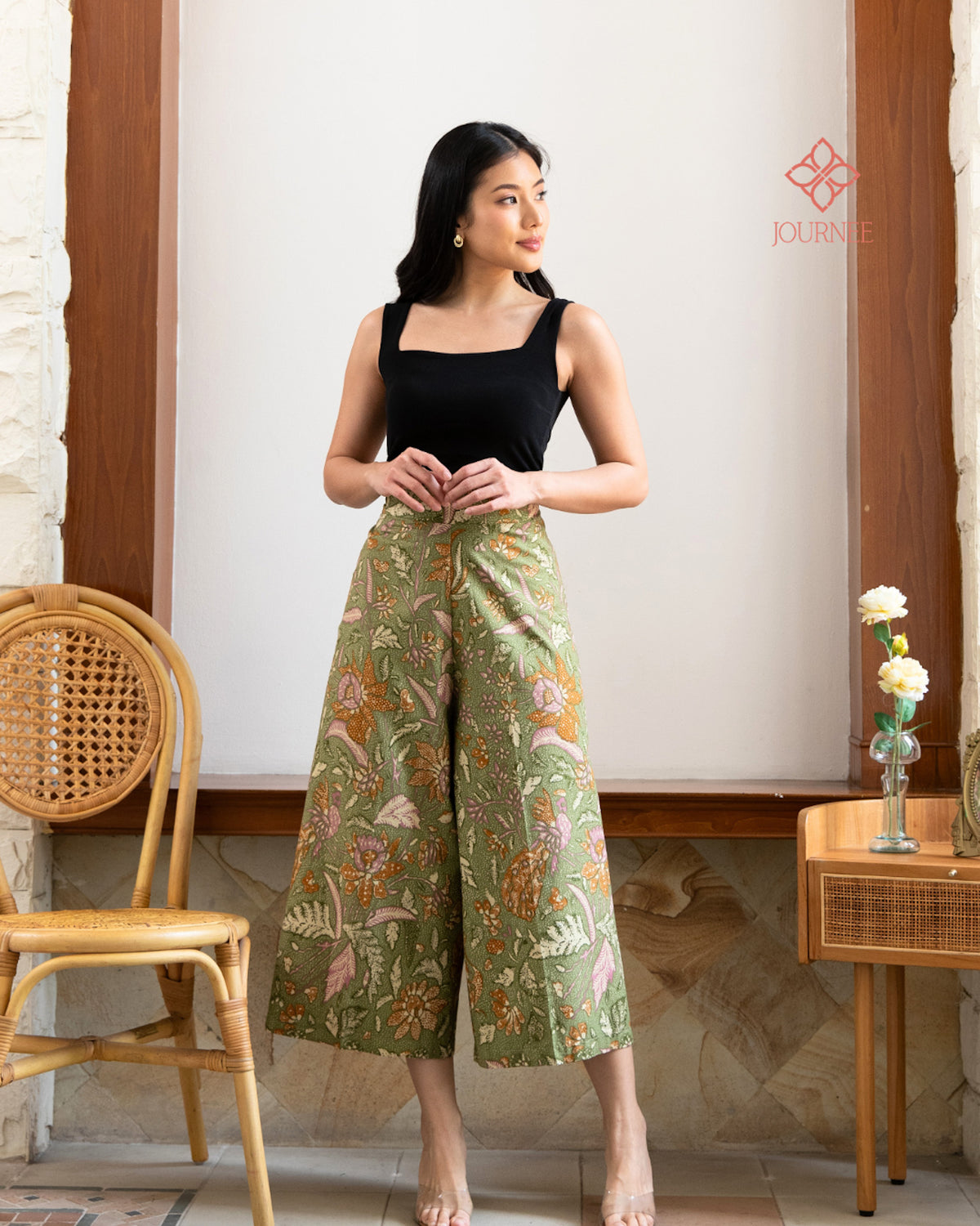 Alana Culottes Batik Peridot