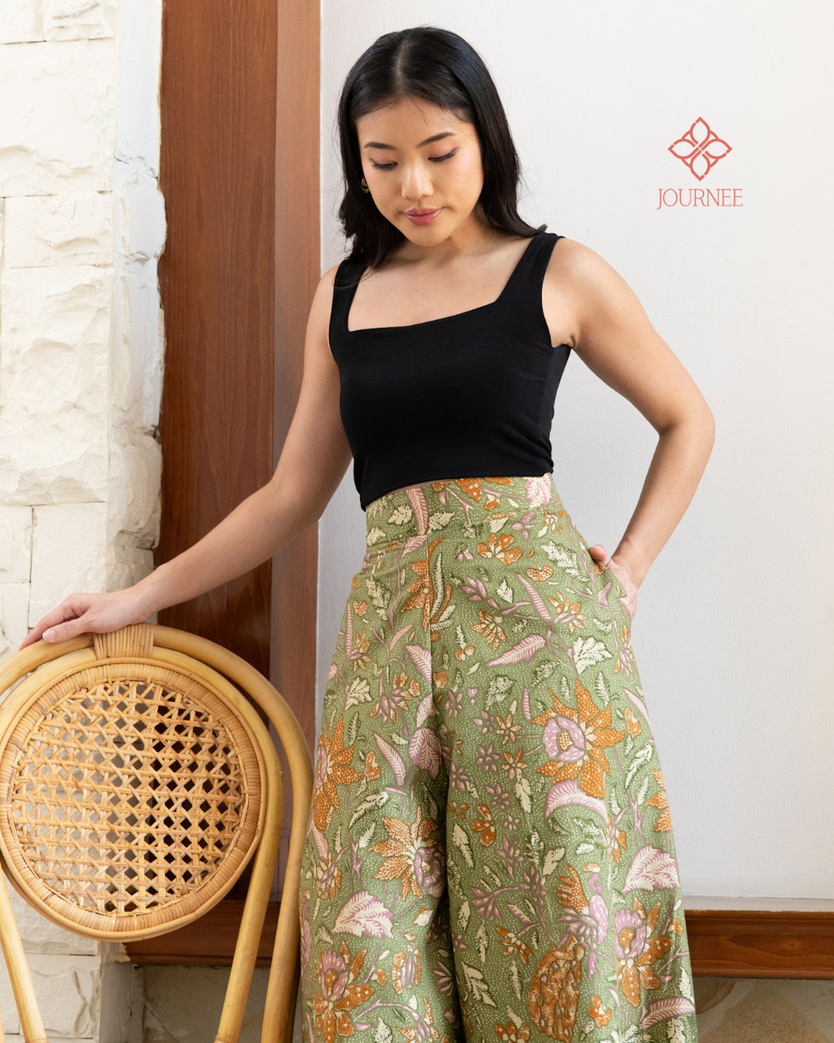 Alana Culottes Batik Peridot