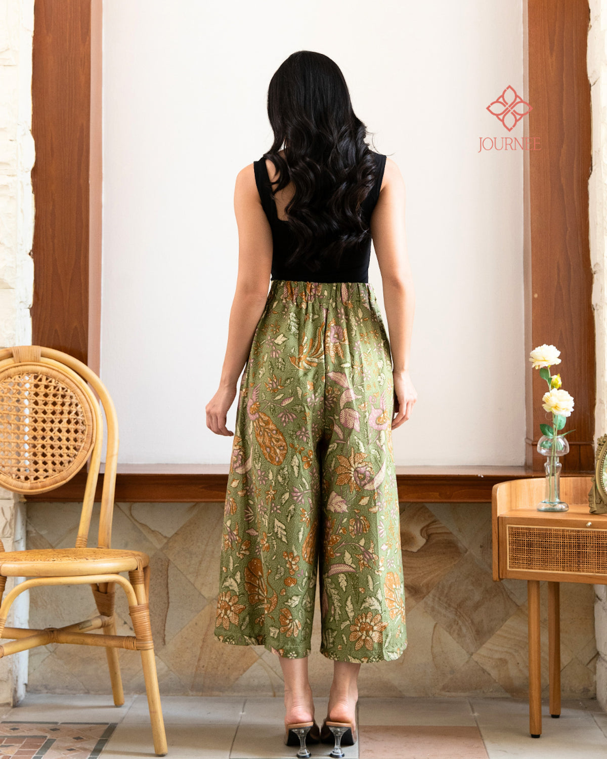 Alana Culottes Batik Peridot