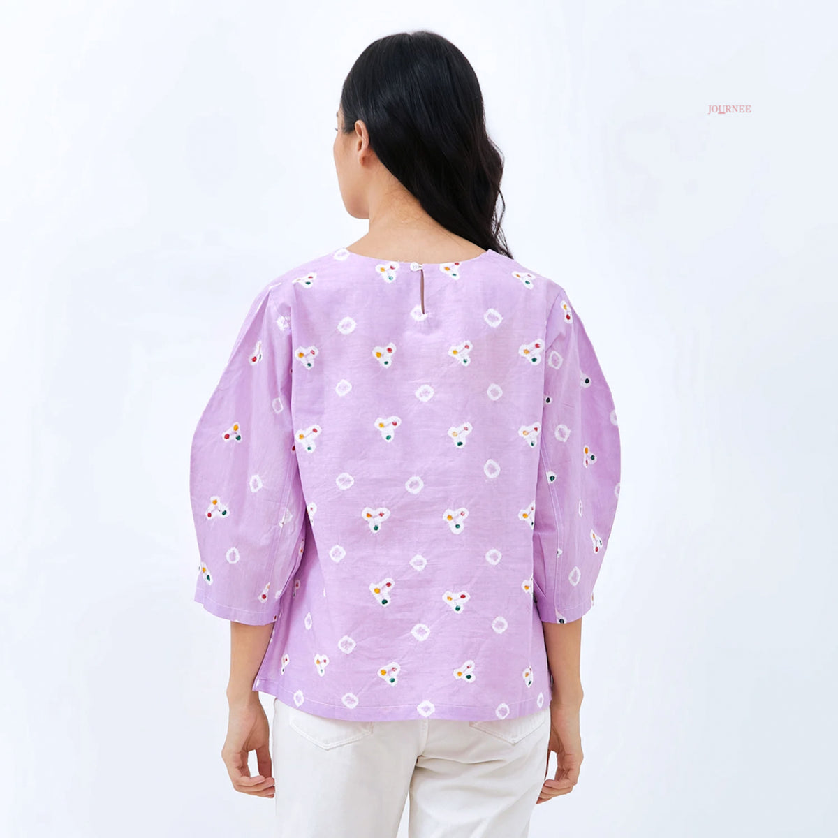 Andee Box Batik Cap Top Lilac