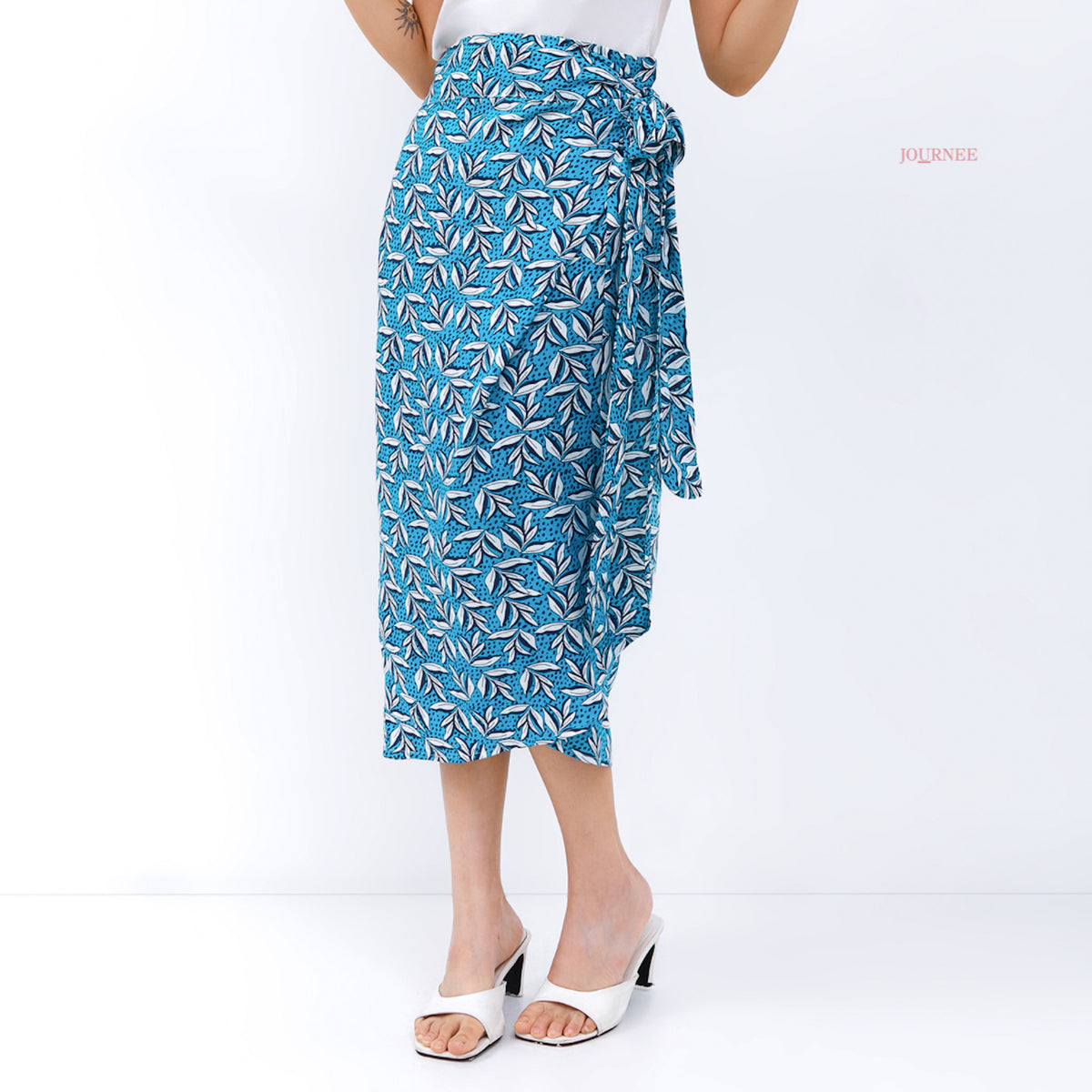 Aluisa Sarong Wrap Skirt Paon