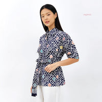 Aylee Batik Cap Utility Top /Outer Banji