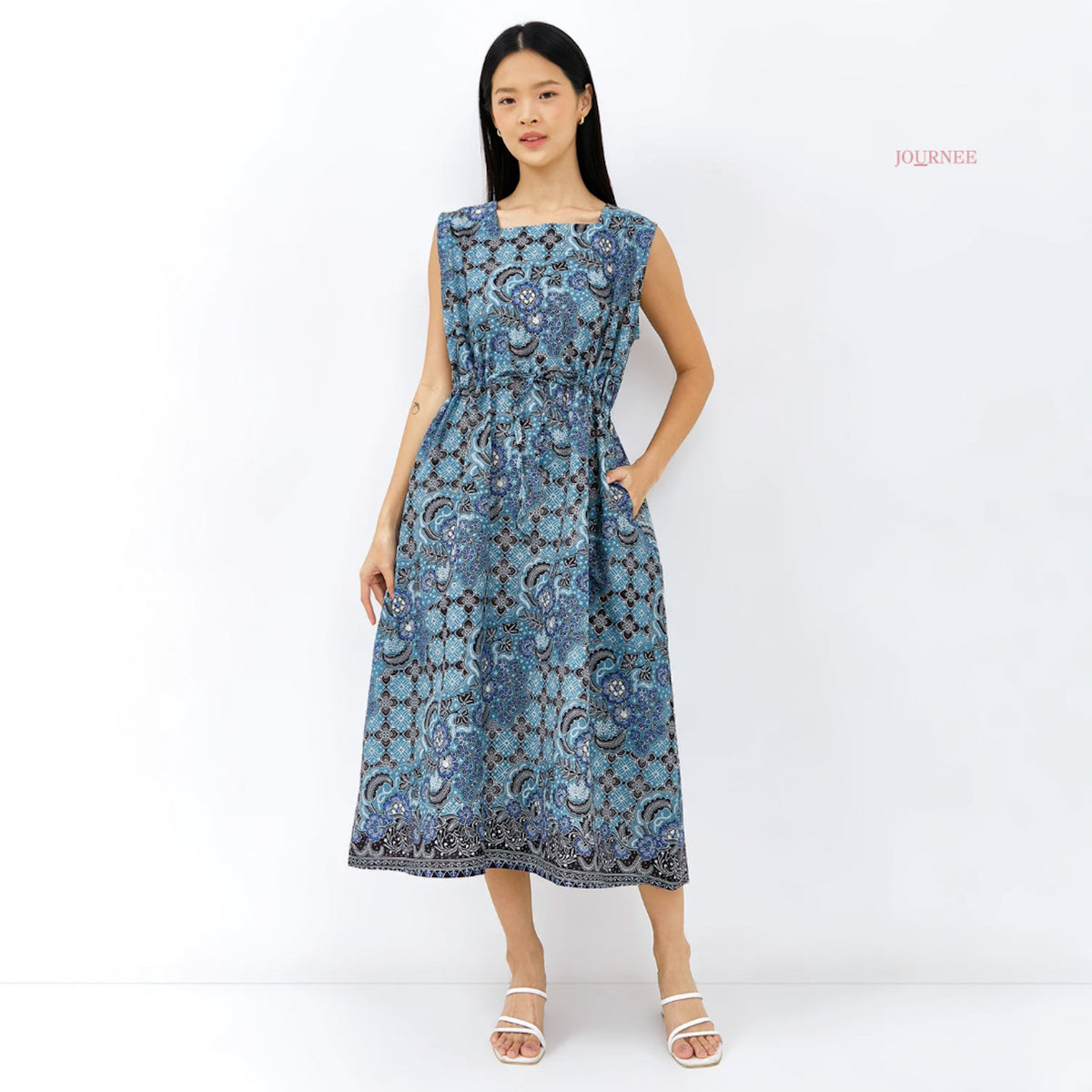 Alda Midi Batik Cerulean