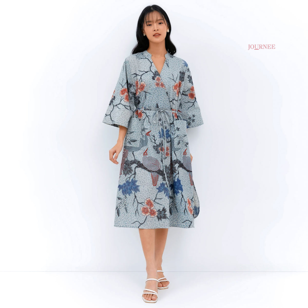 Asmine Kimono Dress Glacier