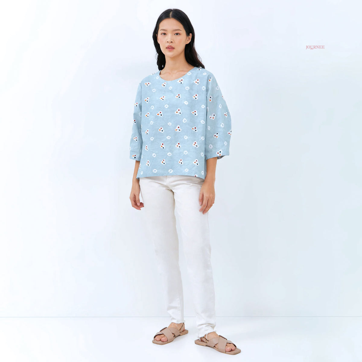 Andee Box Batik Cap Top Icey